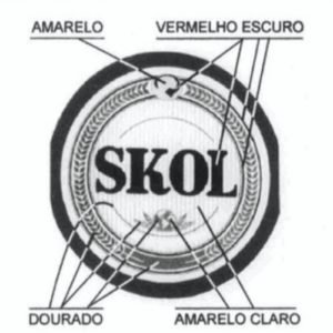 um print da marca SKOL como vista no pedido de registro feito em 2007